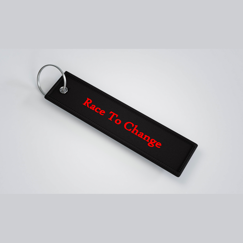 Be The Change Race to Change Keychain